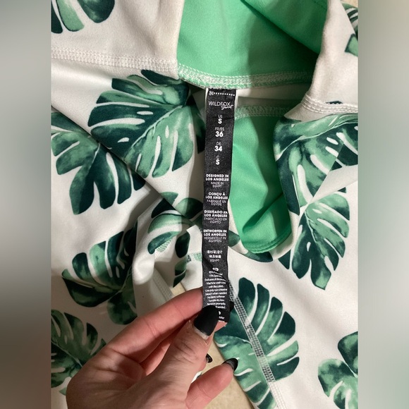 Wildfox | small palm leaf all over print soft leggings - Picture 4 of 5